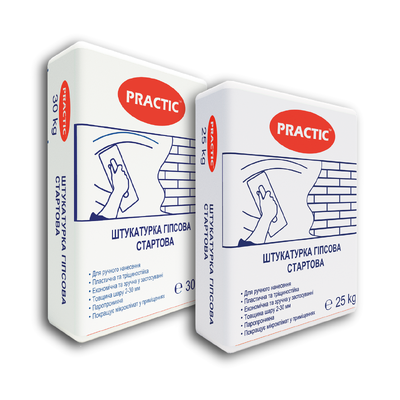 Штукатурка гiпсова PRACTIC стартова